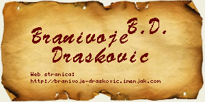 Branivoje Drašković vizit kartica